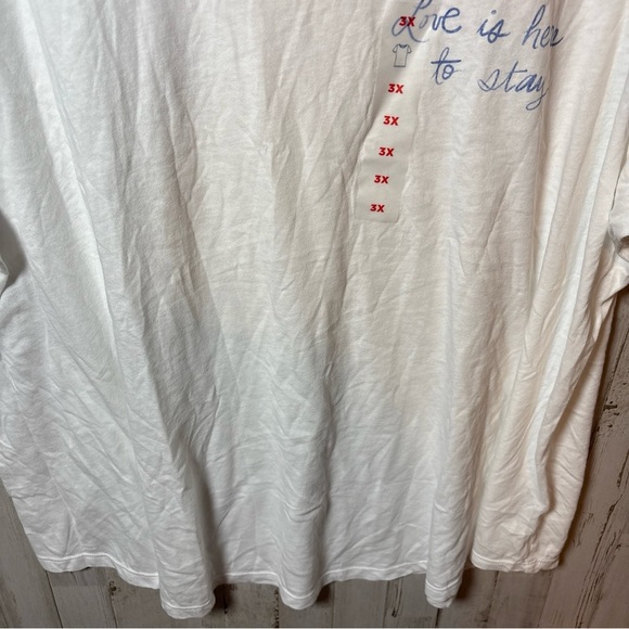Old navy graphic t shirt women's size 3X Love Is Here To Stay - Picture 5 of 15